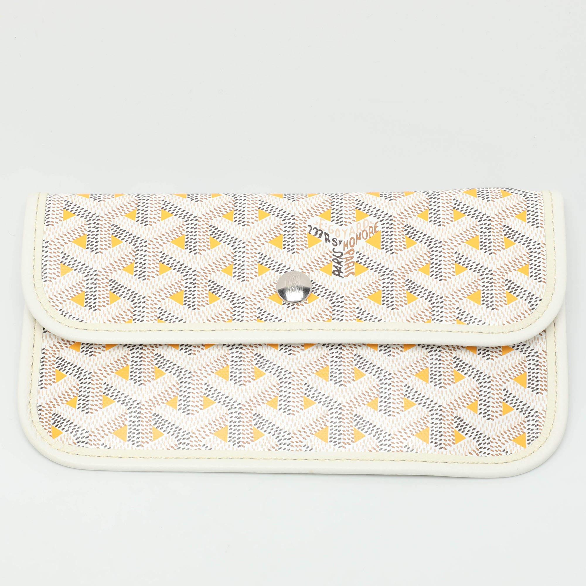 Goyard White Goyardine Coated Canvas and Leather Saint Louis Claire Voie GM Tote 5