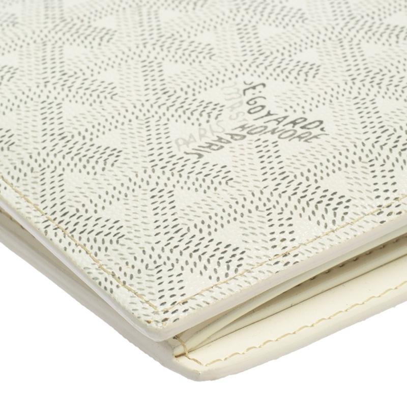 Goyard White Goyardine Coated Canvas Saint Florentin Wallet 3