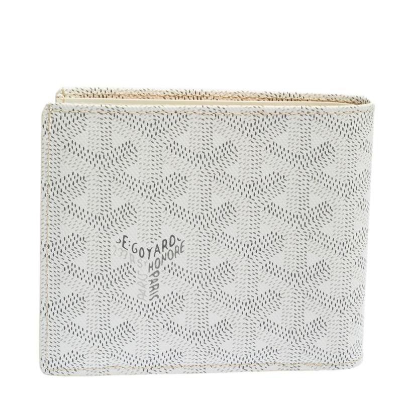 Goyard White Goyardine Coated Canvas Saint Florentin Wallet at