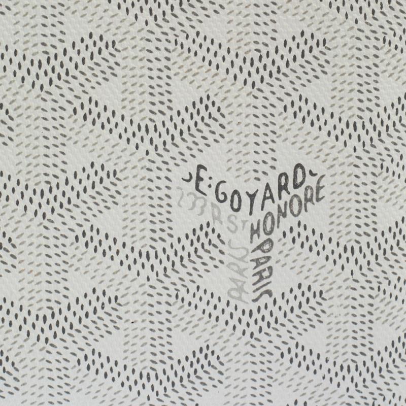 Gray Goyard White Goyardine Coated Canvas Saint Florentin Wallet