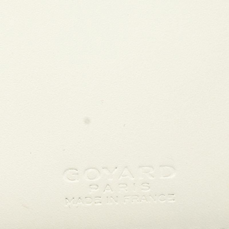 Goyard White Goyardine Coated Canvas Saint Florentin Wallet 1