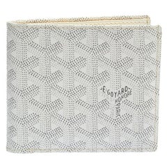 Portafoglio Goyard White Goyardine in tela rivestita Saint Florentin
