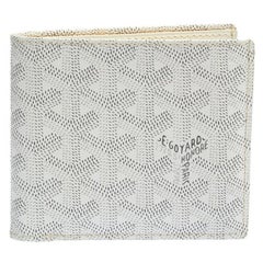 Used Goyard White Goyardine Coated Canvas Saint Florentin Wallet