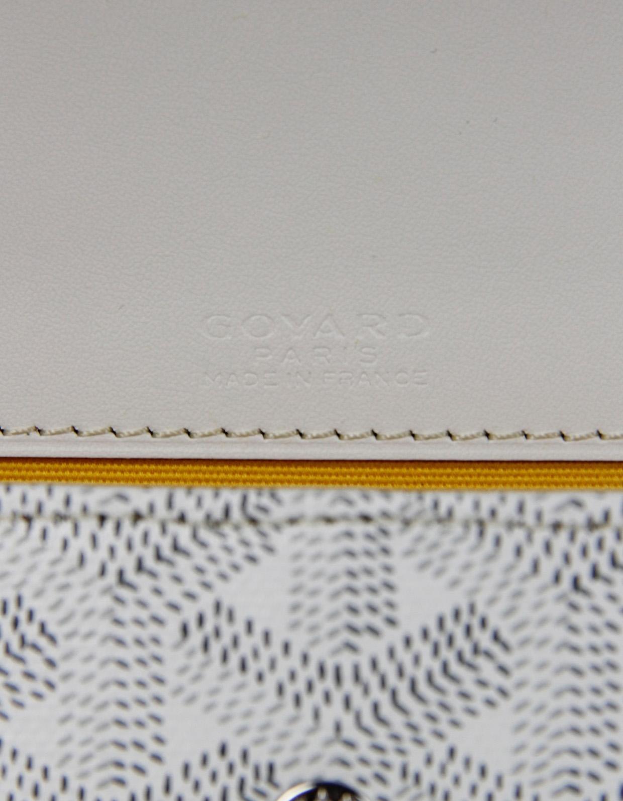 Goyard White Goyardine Monte Carlo Mini Case Wallet 1