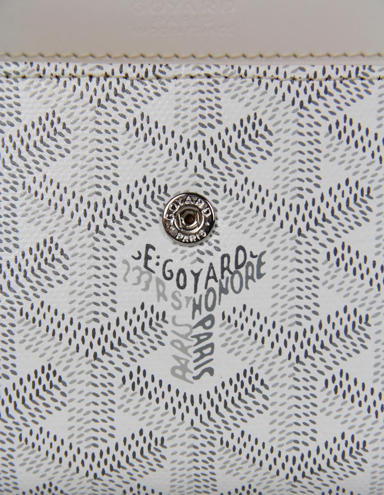 Goyard White Goyardine Monte Carlo Mini Case Wallet 2