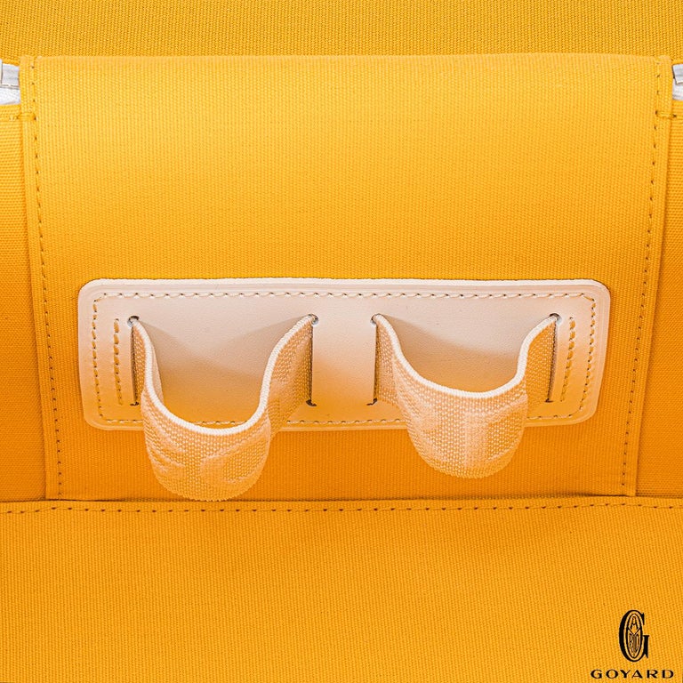 Goyard White Goyardine Muse Vanity Case Leather ref.939655 - Joli Closet
