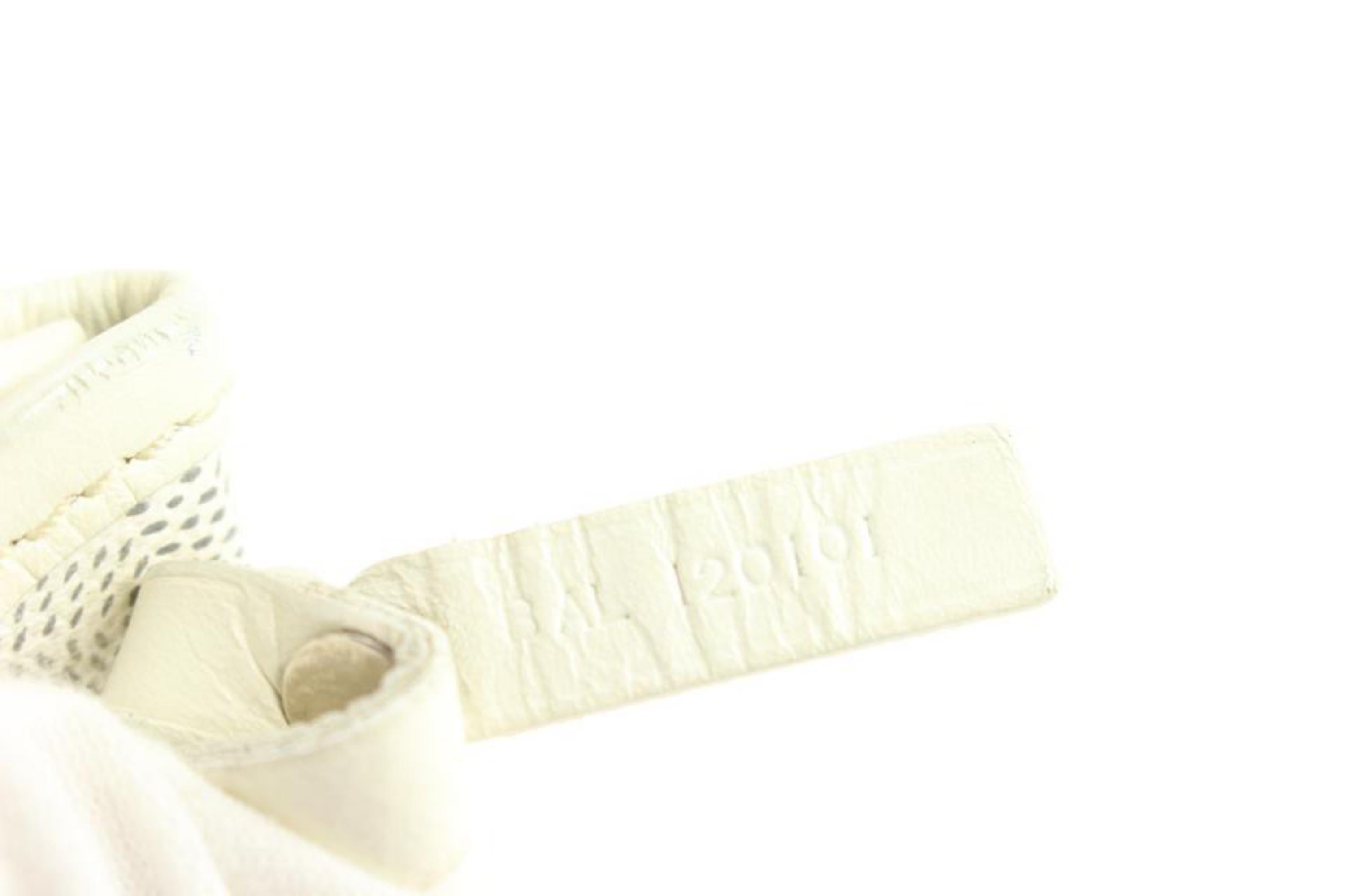 Goyard - Sac fourre-tout St Louis PM blanc avec pochette 113gy45 Bon état - En vente à Dix hills, NY