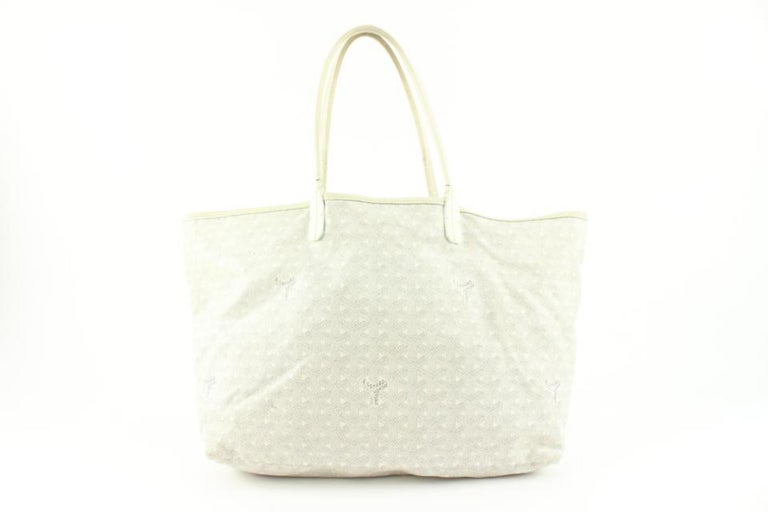 Goyard White St Louis PM Tote Bag with Pouch 113gy45 For Sale at