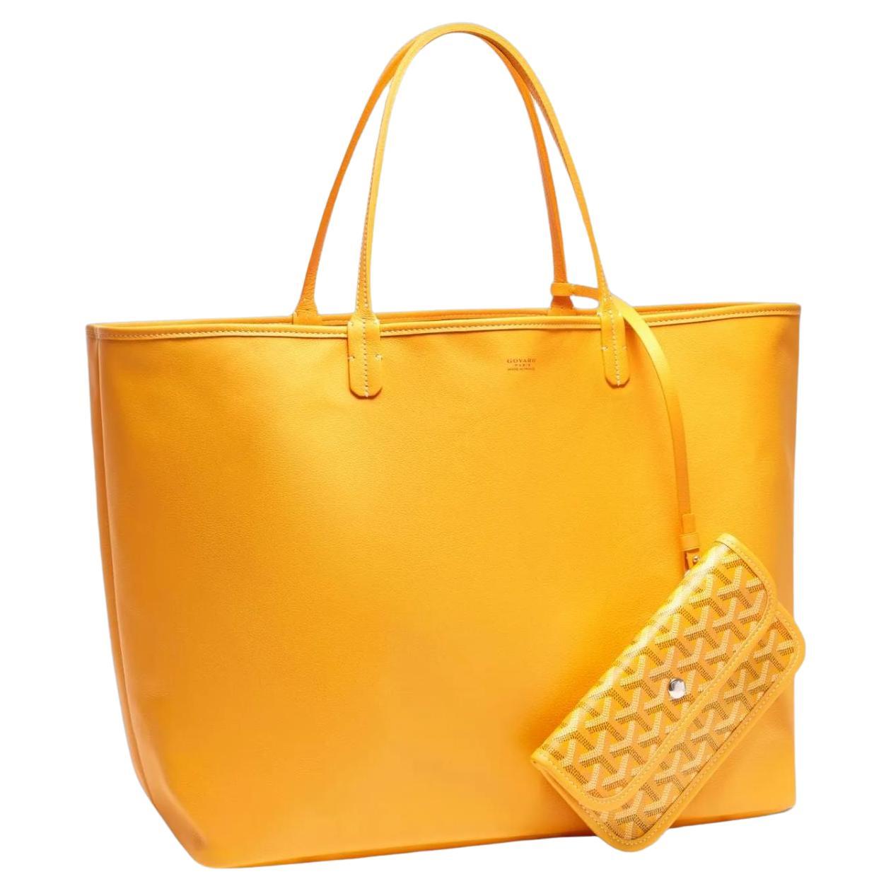 Goyard Yellow Anjou GM Bag