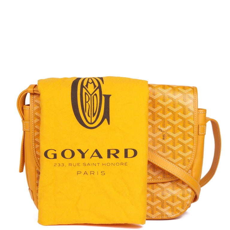 Goyard Belvedere PM Yellow in Canvas/Cowhide with Palladium-tone - US