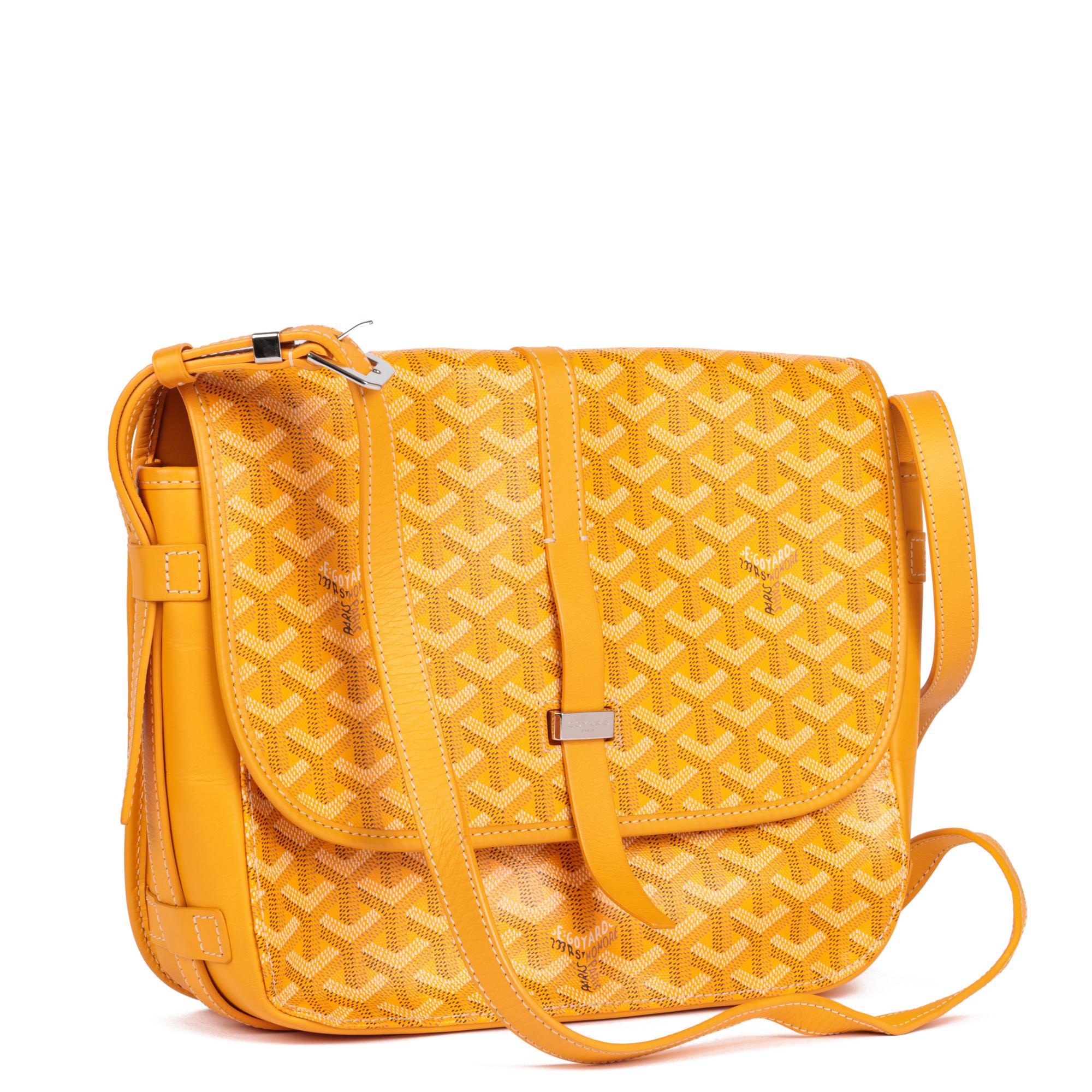 GOYARD
Yellow Chevron Coated Canvas & Calfskin Belvedere II MM

Xupes Reference: HB5203
Serial Number: ABA020191
Age (Circa): 2020
Accompanied By: Goyard Dust Bag, Protective Felt
Authenticity Details: Date Stamp (Made in France)
Gender: