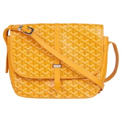 Goyard Goyardine Yellow Hand-Painted St. Louis PM Tote Bag Silver Hard –  Madison Avenue Couture