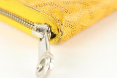 Goyard Yellow Chevron Matignon Zip Around Wallet Made In: France Measurements: L