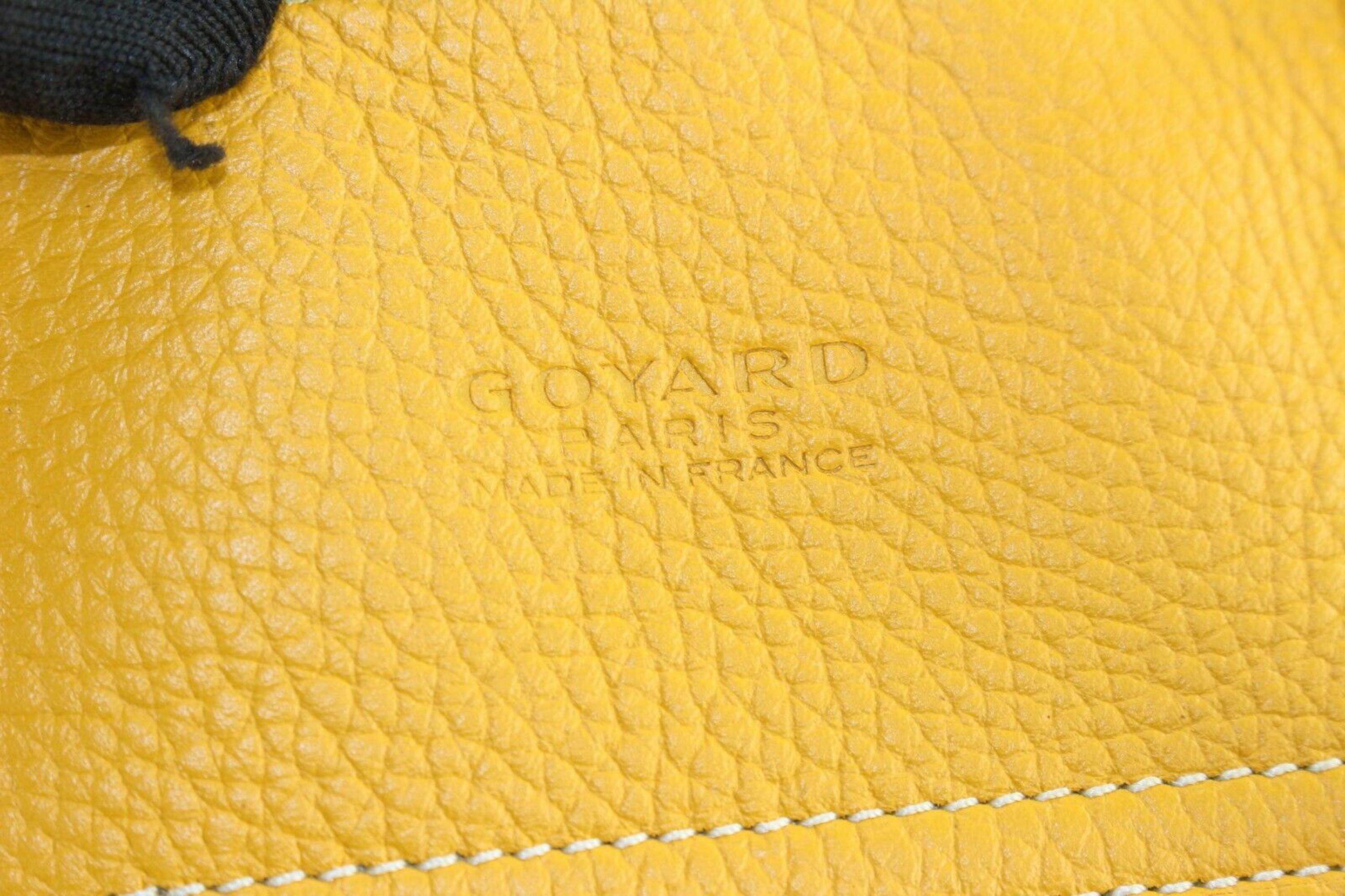 Goyard Yellow Chevron Sac Hardy Pet Carrier with Pouch 1GY1118 1