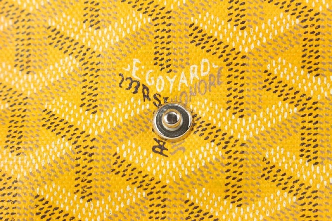 Goyard Yellow Chevron Saint Louis PM Tote Bag with Pouch 929gy99 5