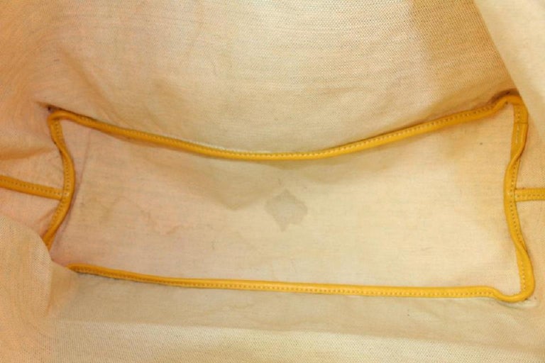 GOYARD Saint Louis PM Chevron Print Canvas Tote Bag Yellow