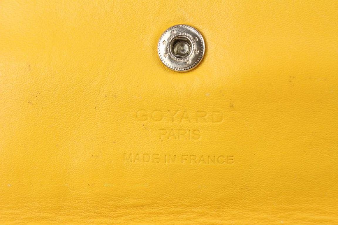 Goyard Yellow Chevron Saint Louis PM Tote Bag with Pouch 929gy99 In Good Condition In Dix hills, NY