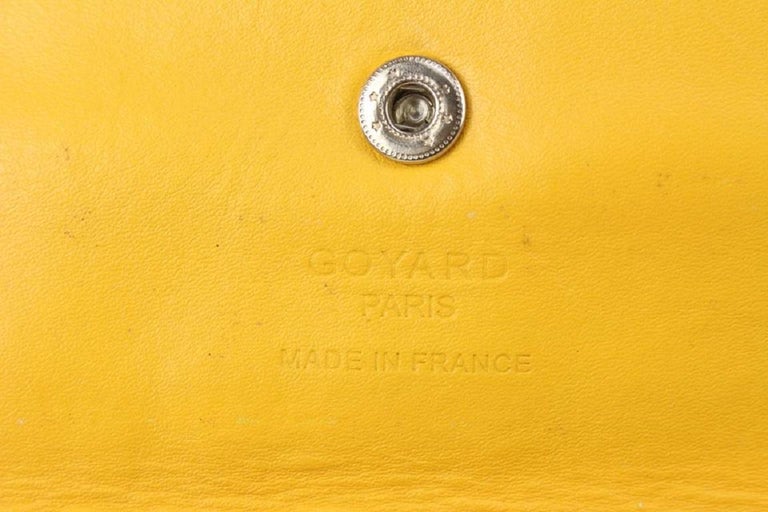 Goyard Yellow Chevron Print Coated Canvas St. Louis PM Tote Bag - Yoogi's  Closet