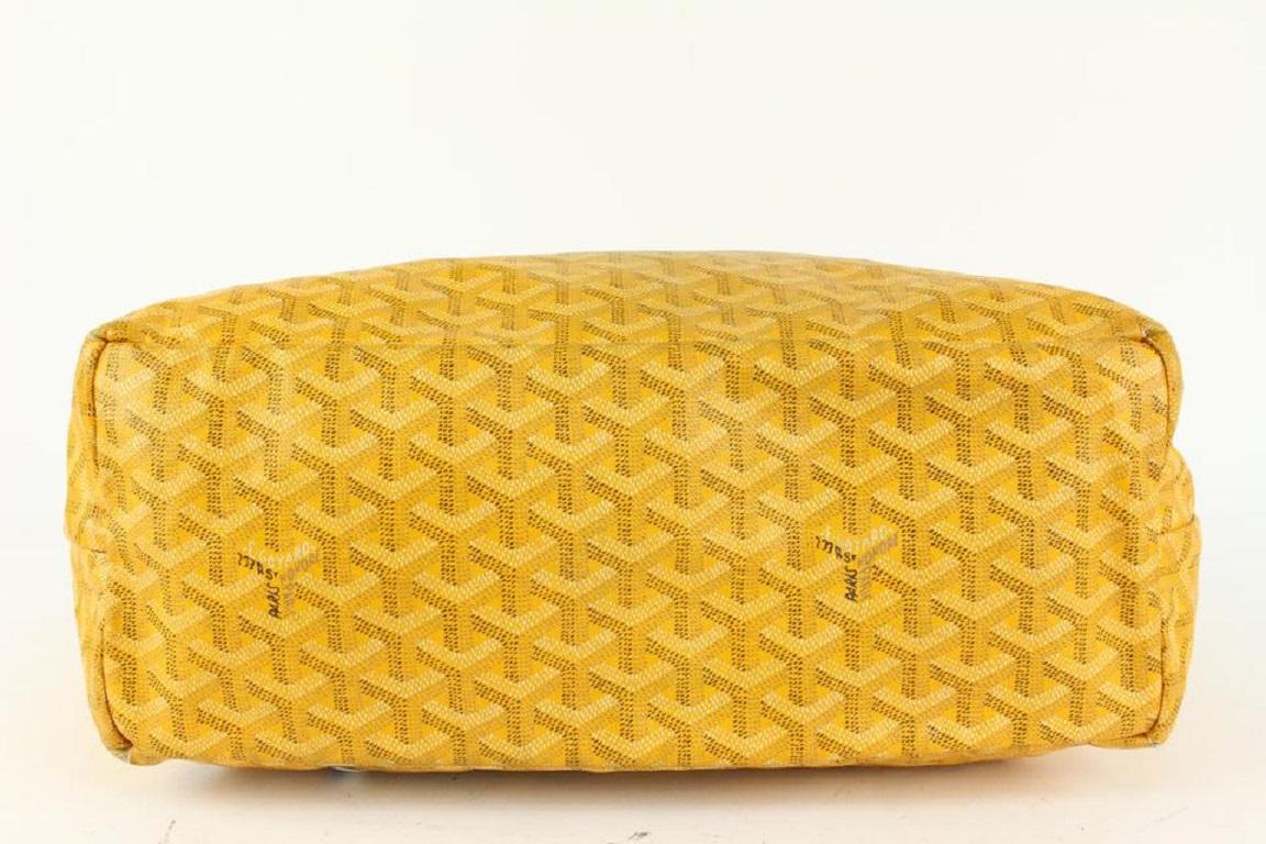 Goyard Yellow Chevron Saint Louis PM Tote Bag with Pouch 929gy99 2