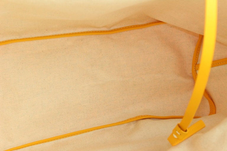 Goyard Goyardine Saint Louis GM Yellow Chevron Tote Bag – Tres