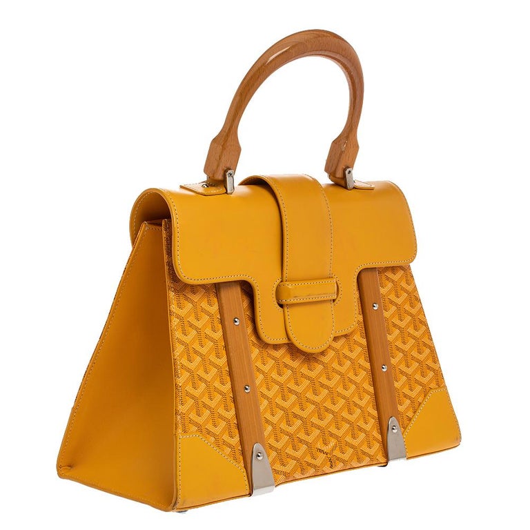 Leather handbag Goyard Yellow in Leather - 32342843
