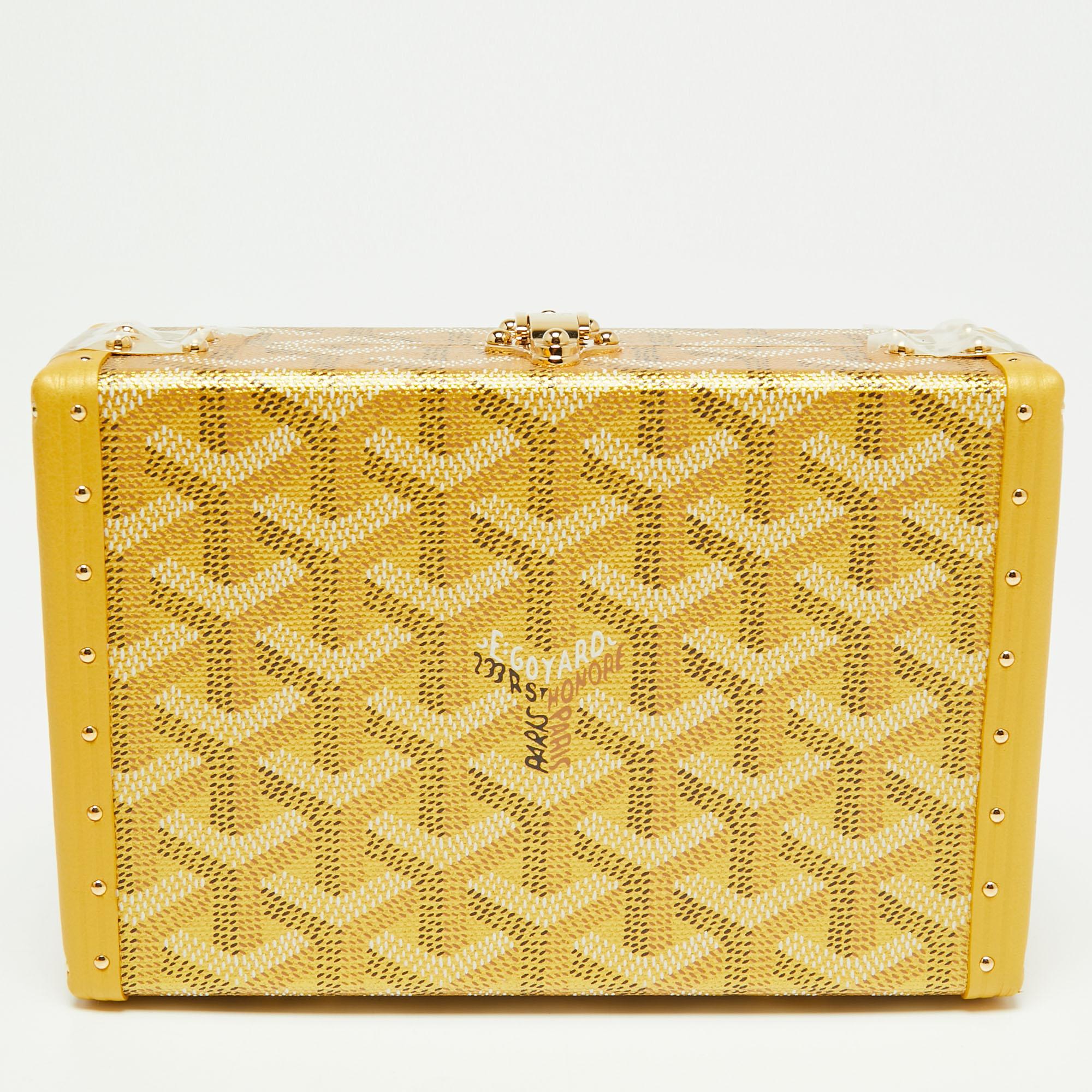 Goyard Blue Goyardine Minaudiere Trunk Bag – The Closet