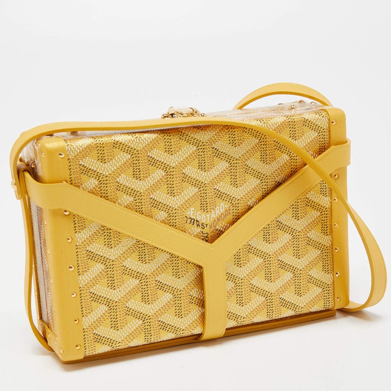 Goyard Dé Trunk Bag Metallic Gold Goyardine Gold Hardware