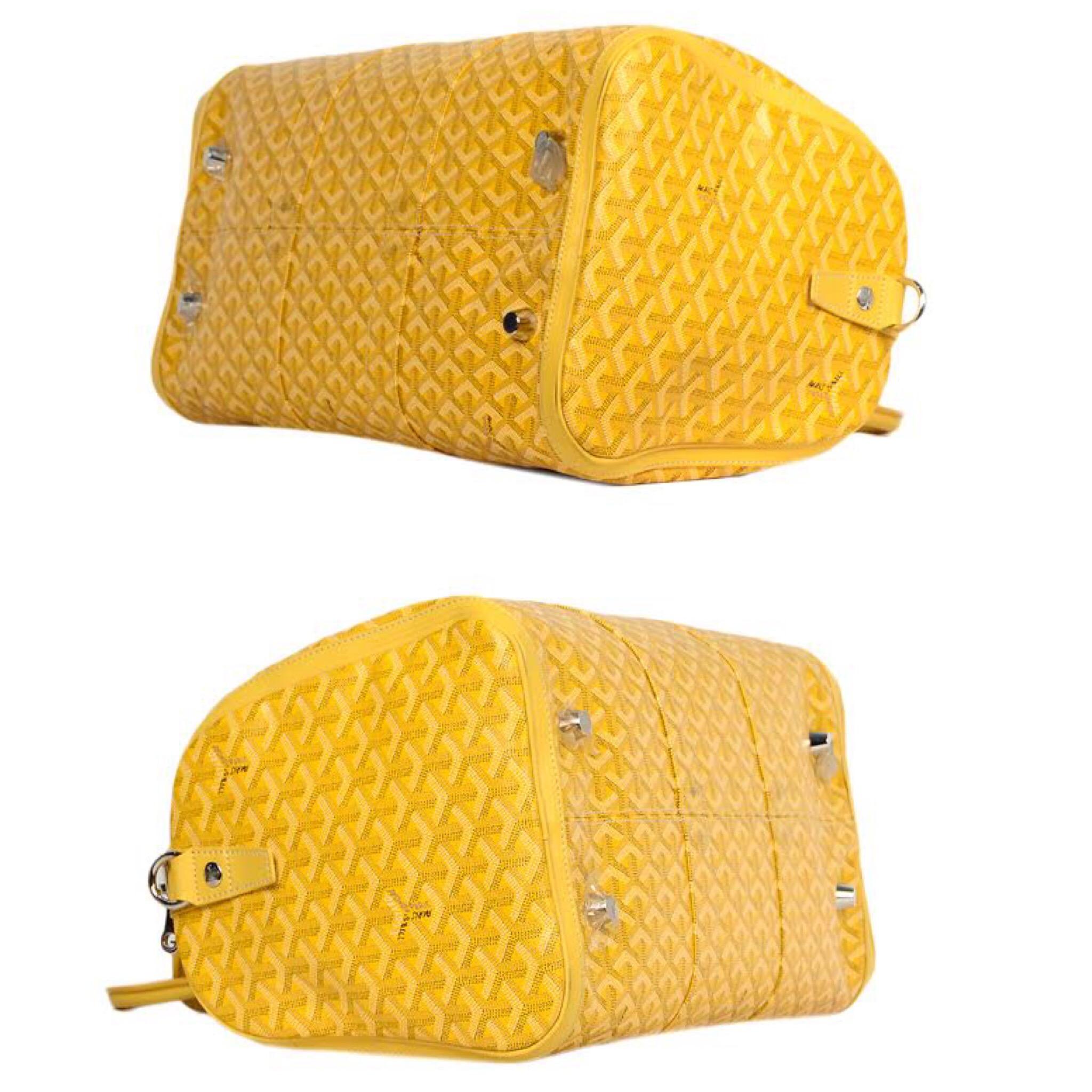 goyard duffle bag yellow