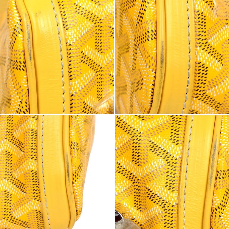 Goyard Yellow Goyardine Canvas/Leather Croisiere 50 Duffle/Travel Bag