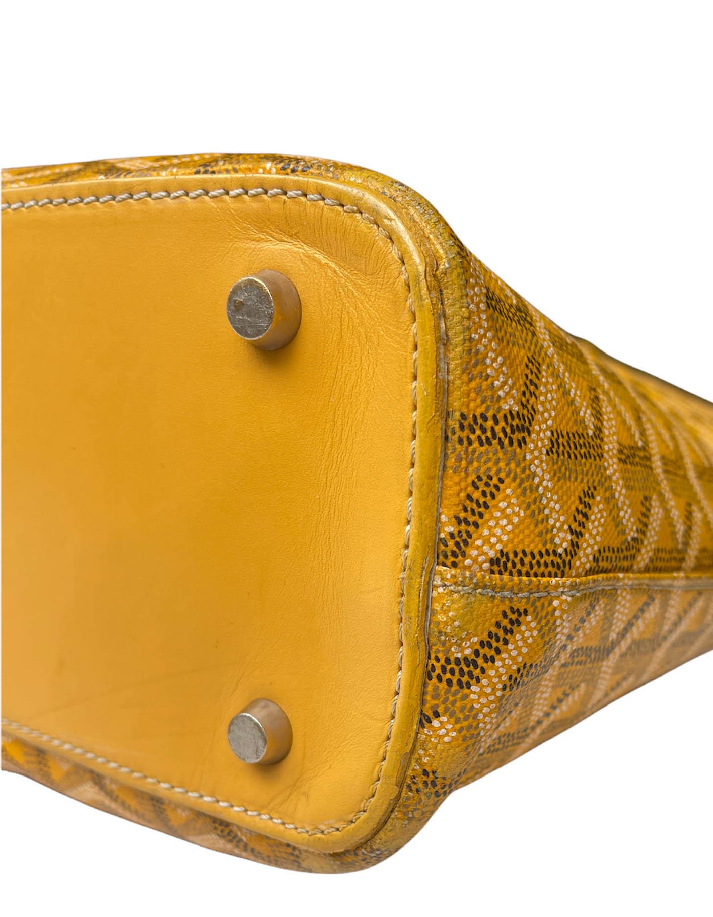 Goyard Gelb Goyardine Canvas Okinawa GM Tote Tasche 2