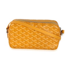 Goyard Yellow Goyardine Canvas Sac Cap Vert PM