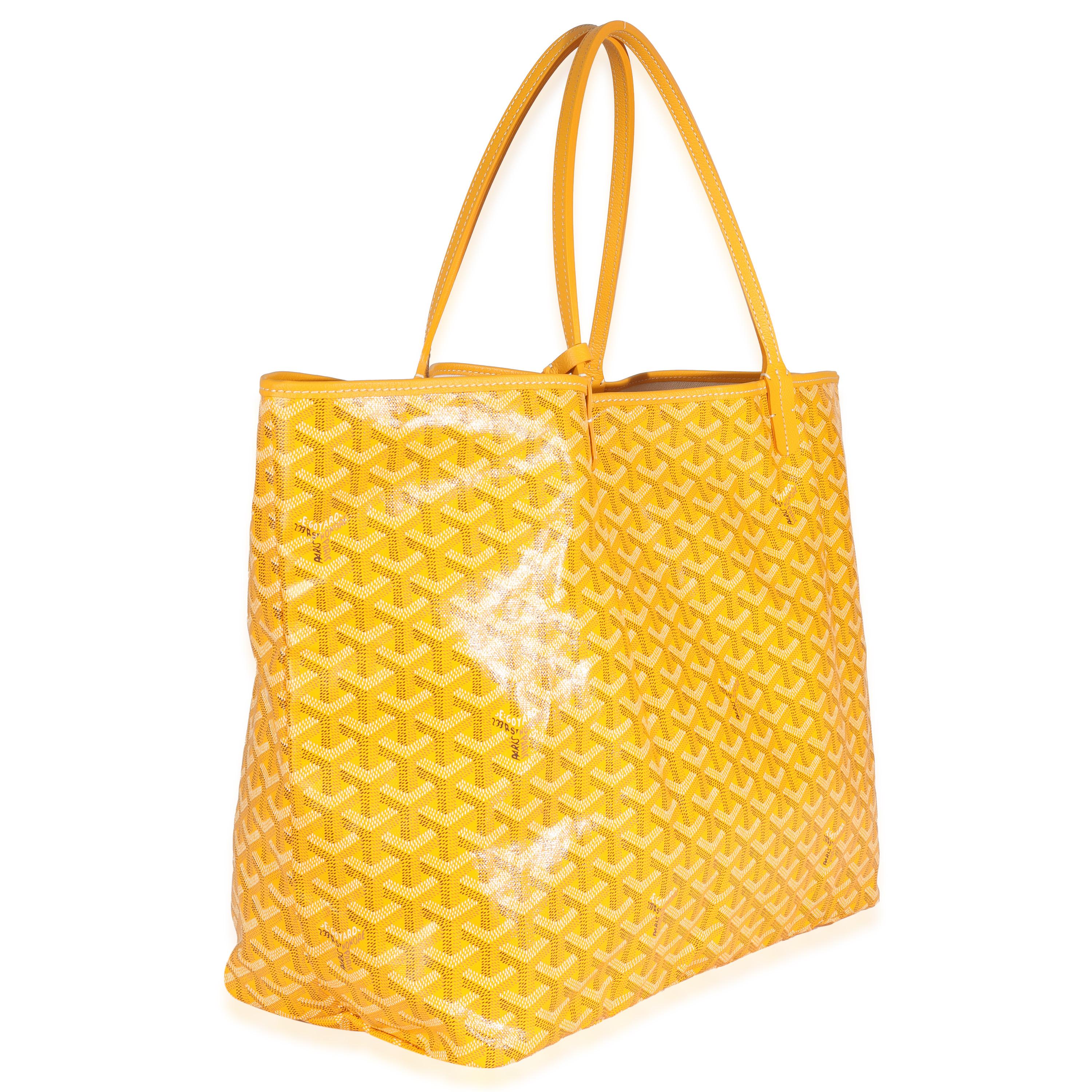 Goyard Jaune Goyardine Toile Saint Louis GM Excellent état à New York, NY