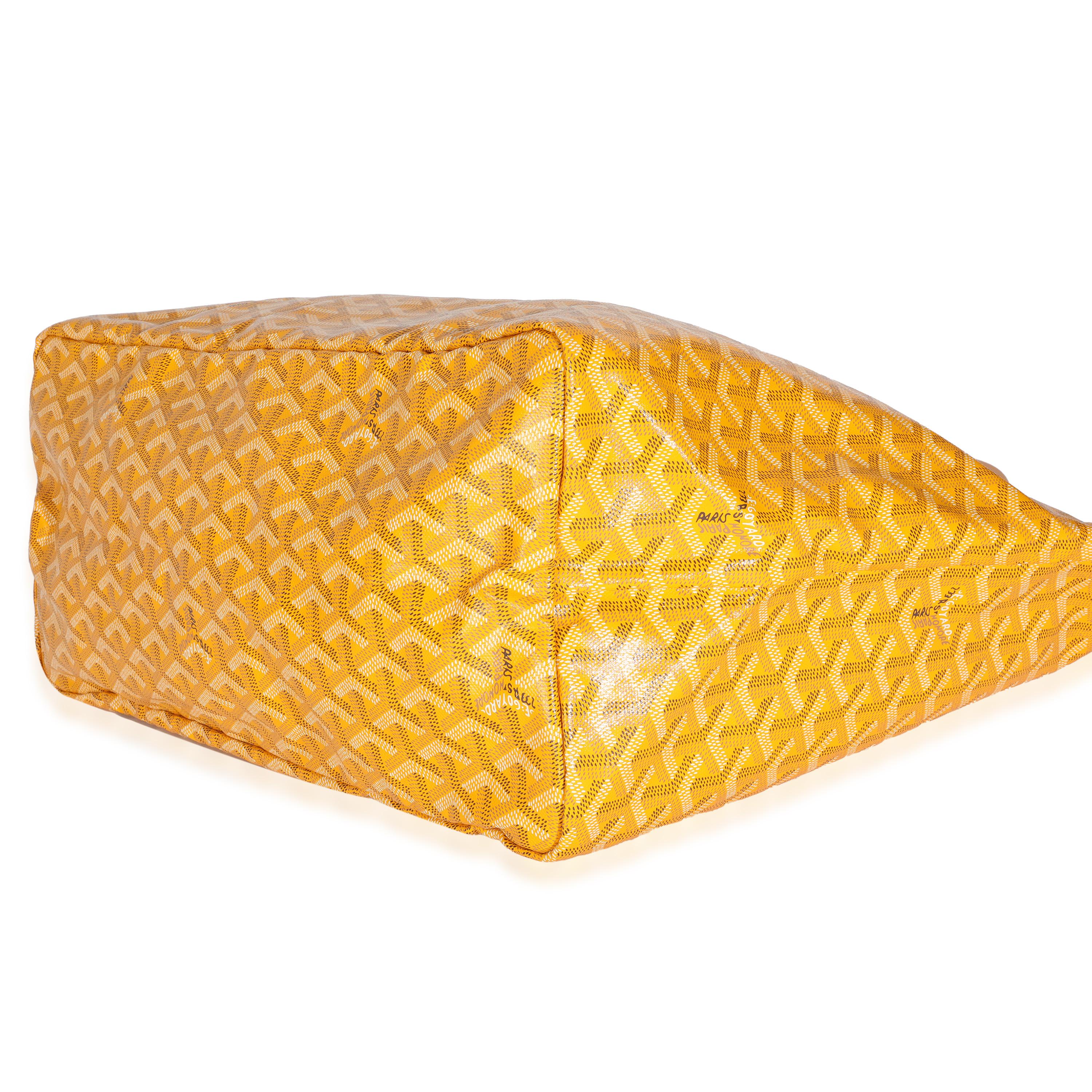 Goyard Jaune Goyardine Toile Saint Louis GM 1