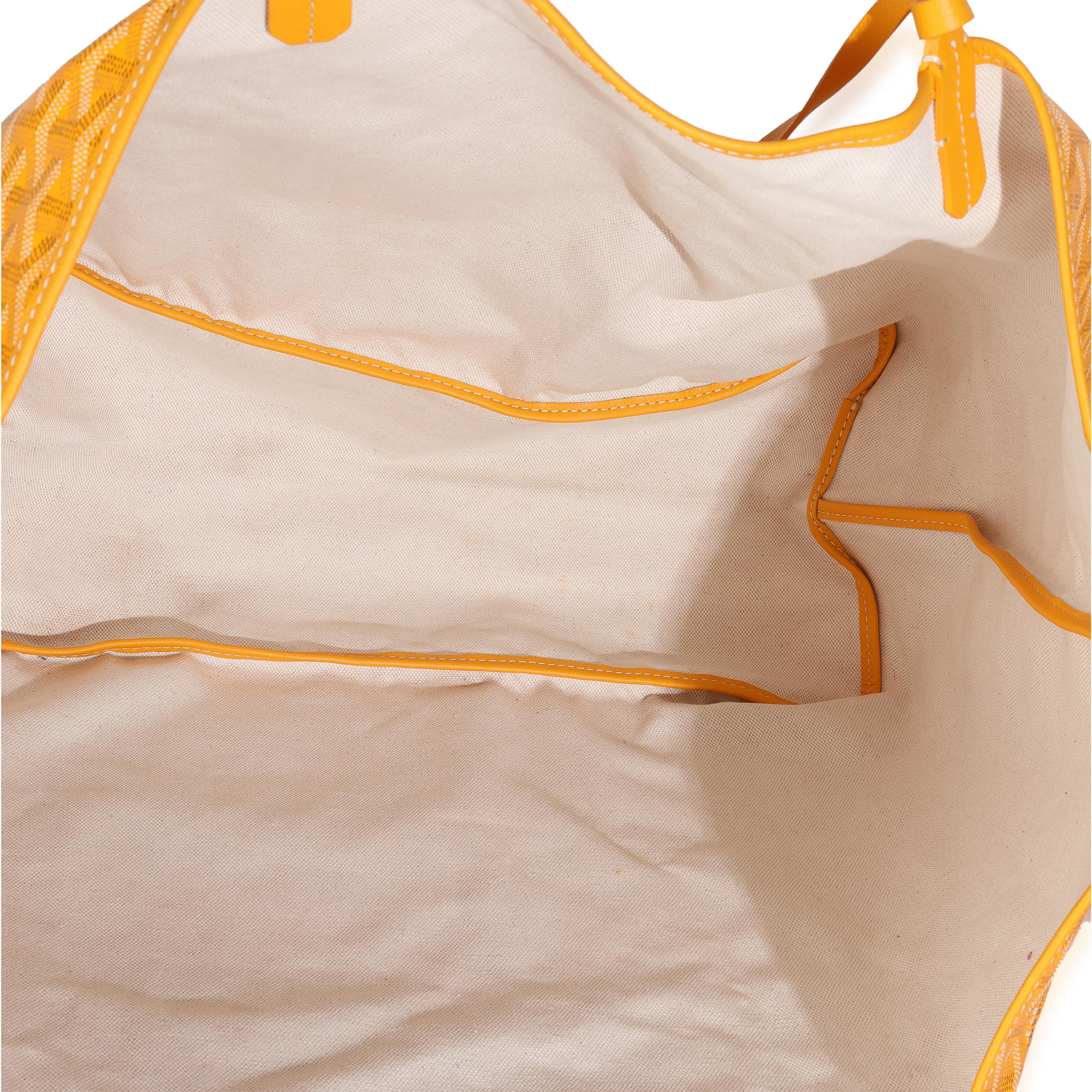 Goyard Jaune Goyardine Toile Saint Louis GM 2