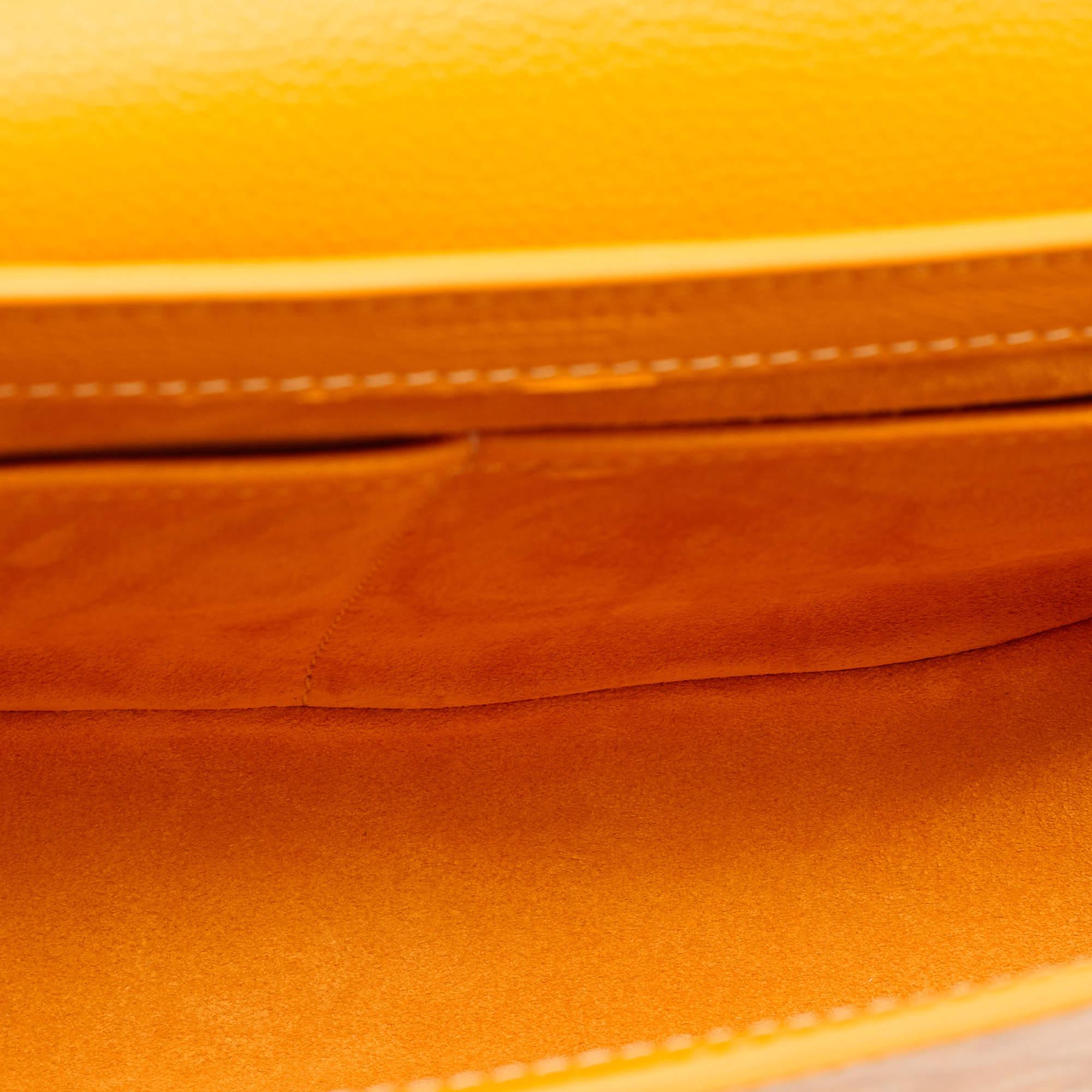 Goyard Yellow Goyardine Coated Canvas and Leather 233 PM Shoulder Bag 2