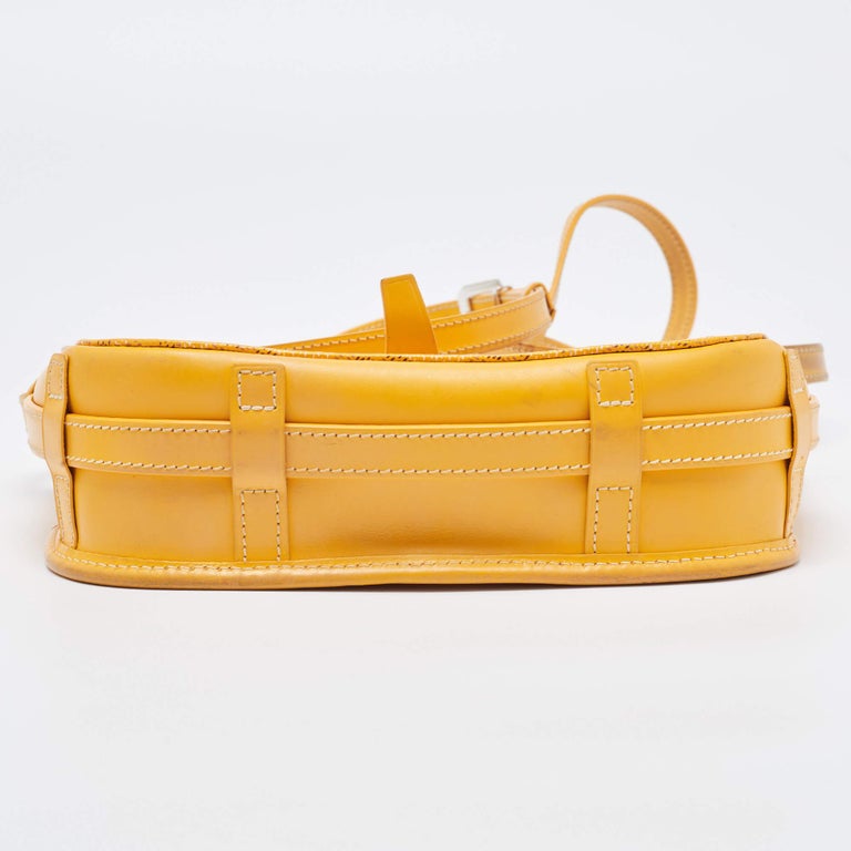 Goyard Yellow Goyardine Coated Canvas and Leather Belvedere PM Bag -  ShopStyle