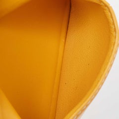 Goyard Yellow Goyardine Coated Canvas Saint Pierre Card Holder