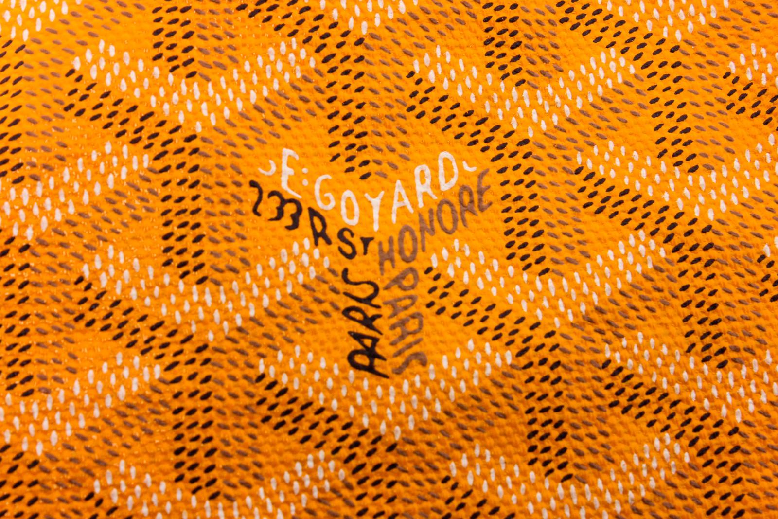 Goyard Yellow Goyardine Coated Canvas St. Louis PM Tote Bag In Fair Condition In Irvine, CA