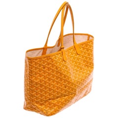Goyard Yellow Goyardine Coated Canvas St. Louis PM Tote Bag
