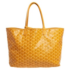 Goyard Gelb Goyardine beschichtetes Segeltuch St. Louis PM Tote