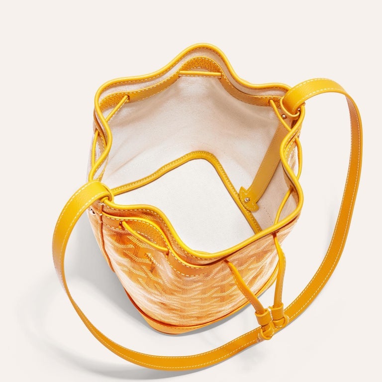 Goyard Yellow Petit Flot bucket bag For Sale at 1stDibs