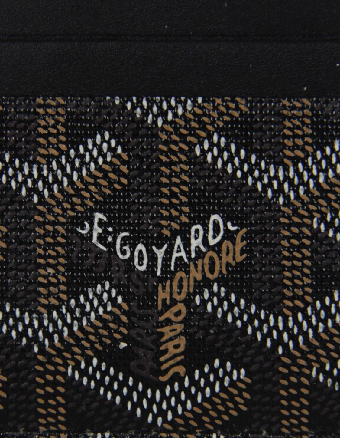 Goyard Black Goyardine Canvas Saint Sulpice Card Holder 3