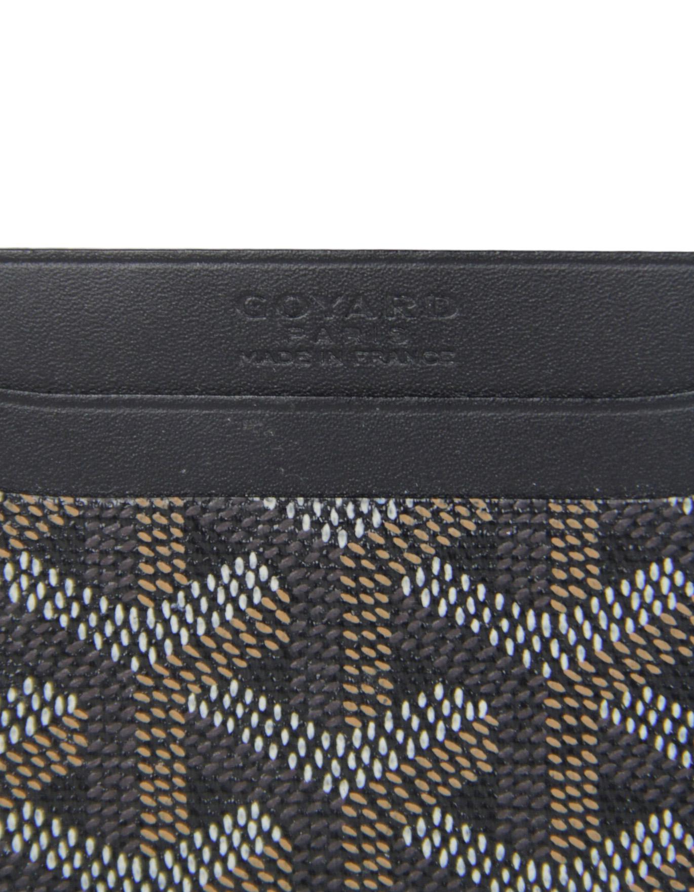Goyard Black Goyardine Canvas Saint Sulpice Card Holder 4