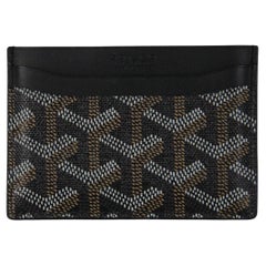 Goyard Black Goyardine Canvas Saint Sulpice Card Holder