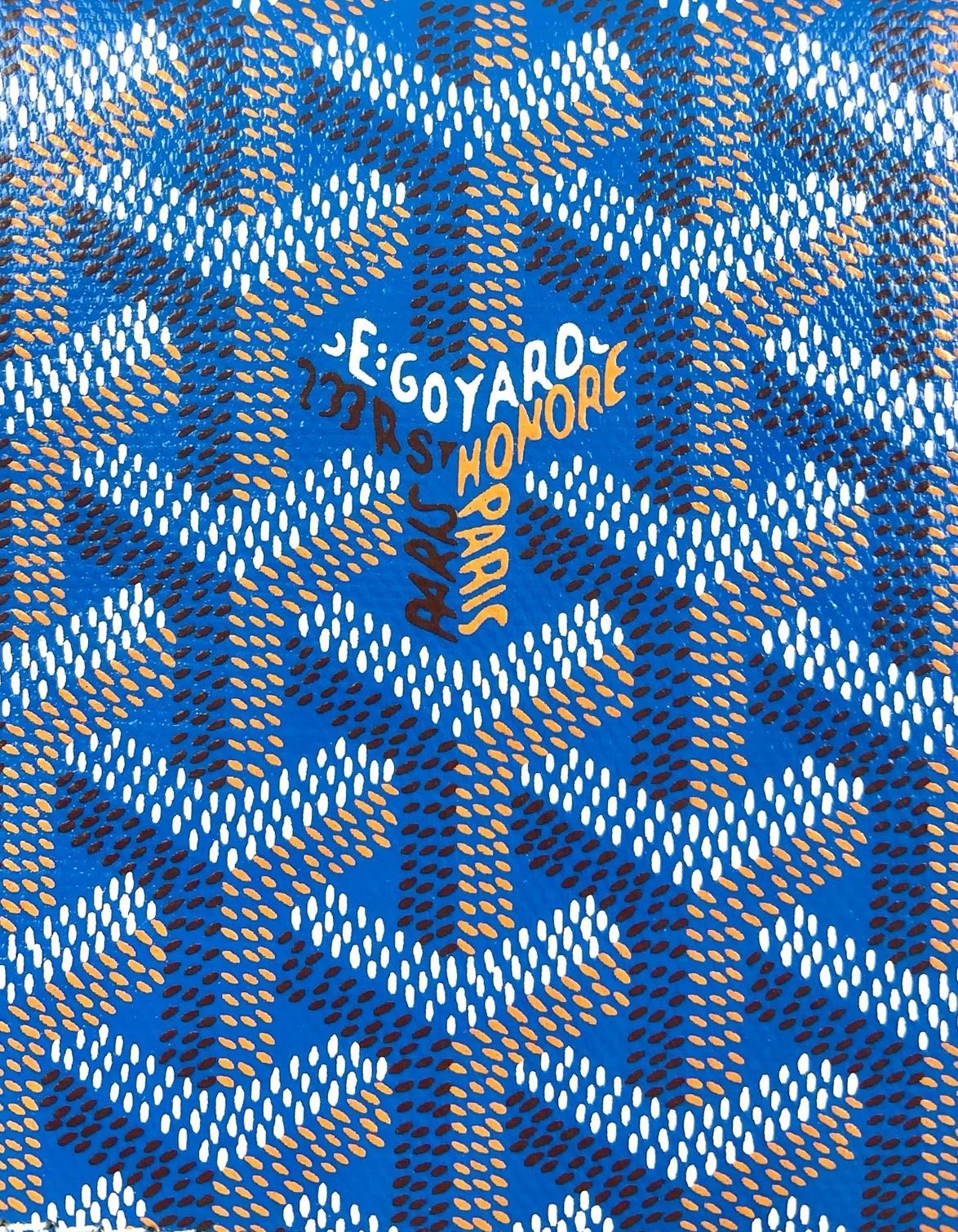 Goyardine Blue Goyardine Matignon Zip Around GM Wallet 2