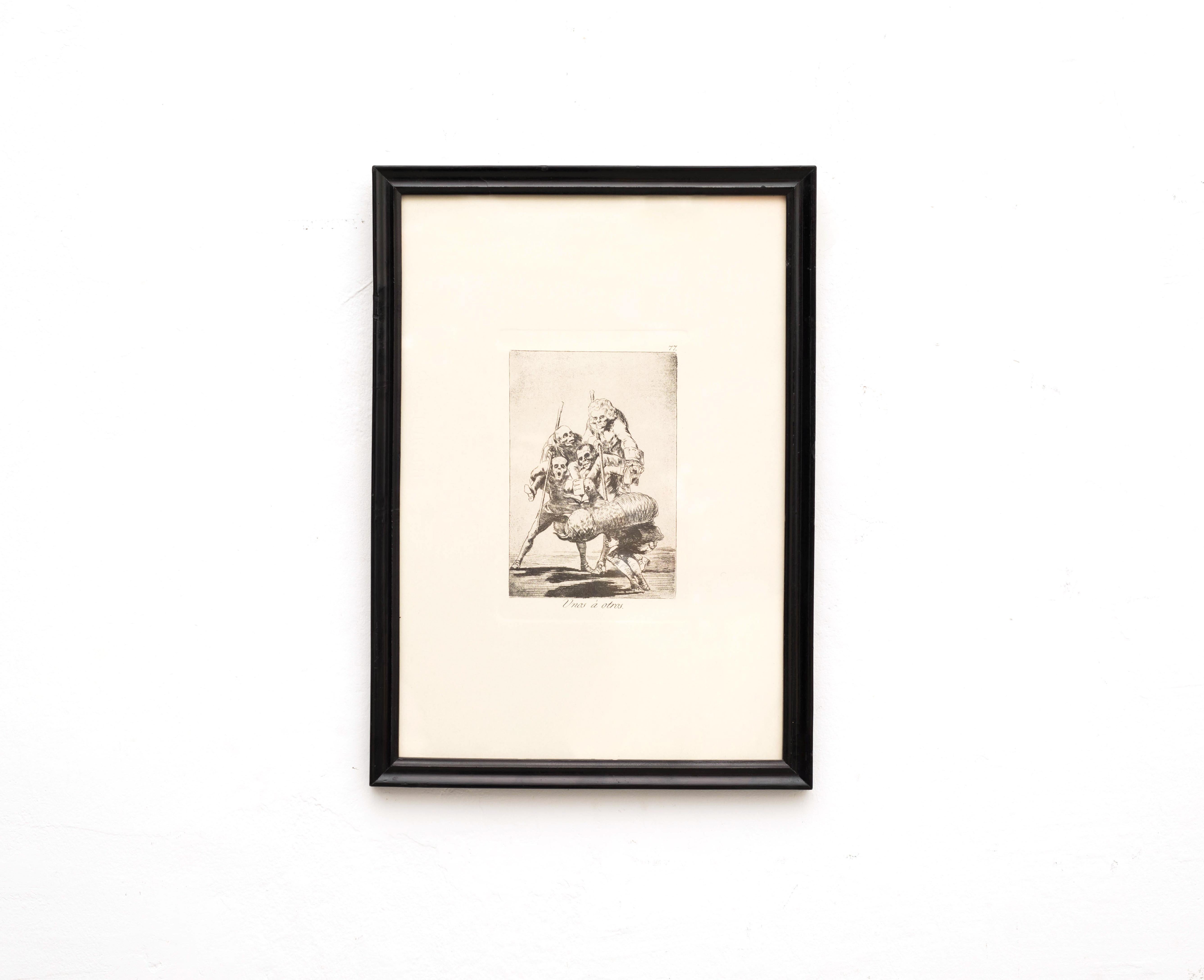 Archivierung von Goyas Radierung 