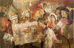 Landscapes Finder (Buscador de paisajes) Figurative painting. Old masters style