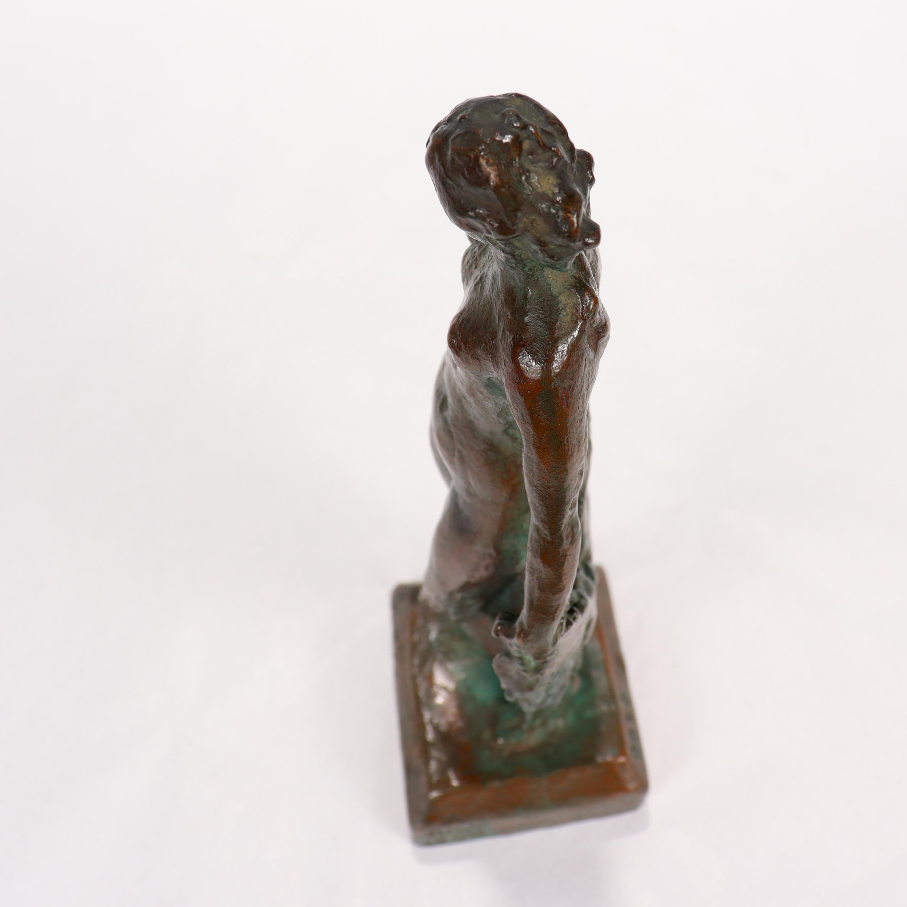 Sculpture en bronze de Gozo Kawamura de « Summer », une femme nue en vente 5