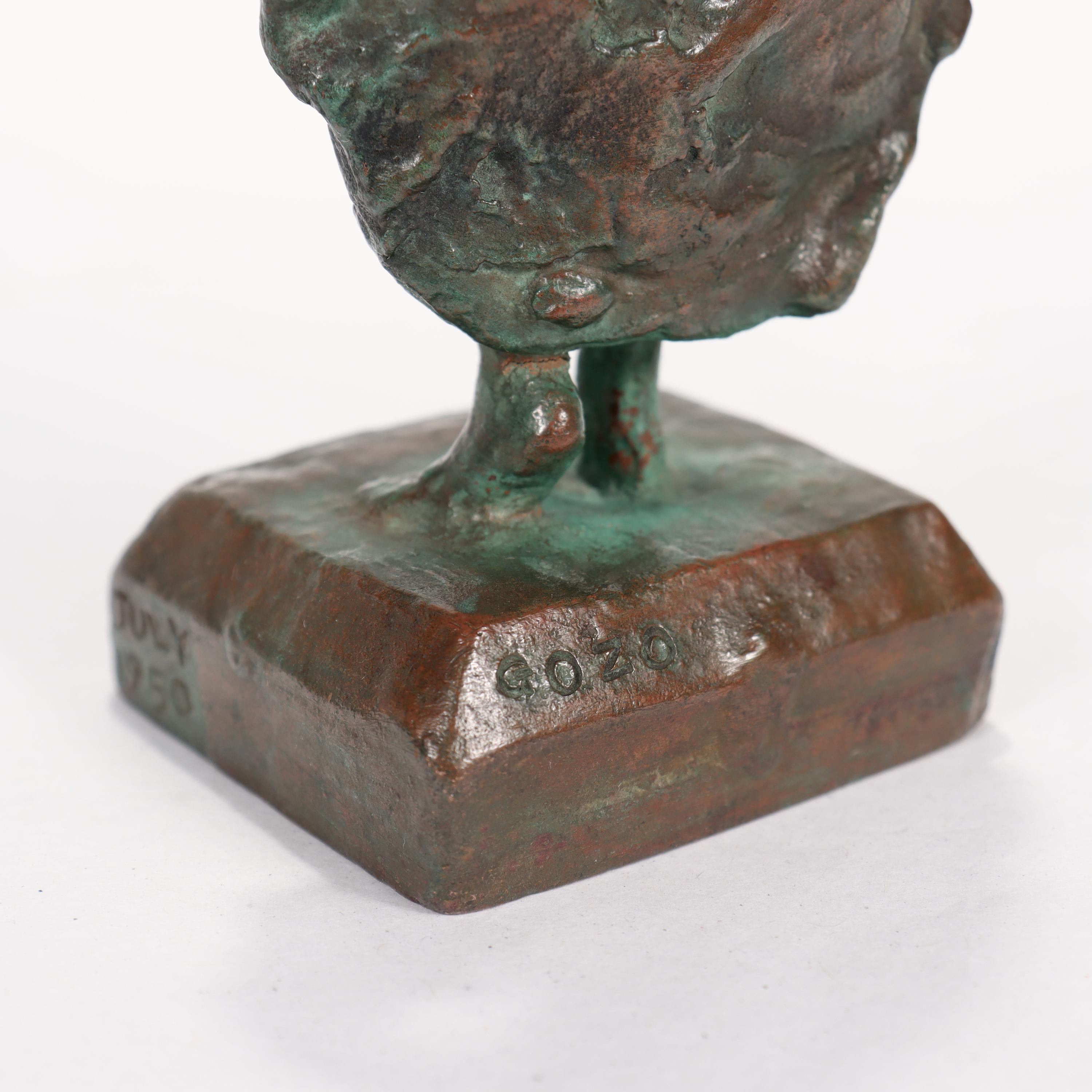 Sculpture en bronze de Gozo Kawamura de « Summer », une femme nue en vente 9