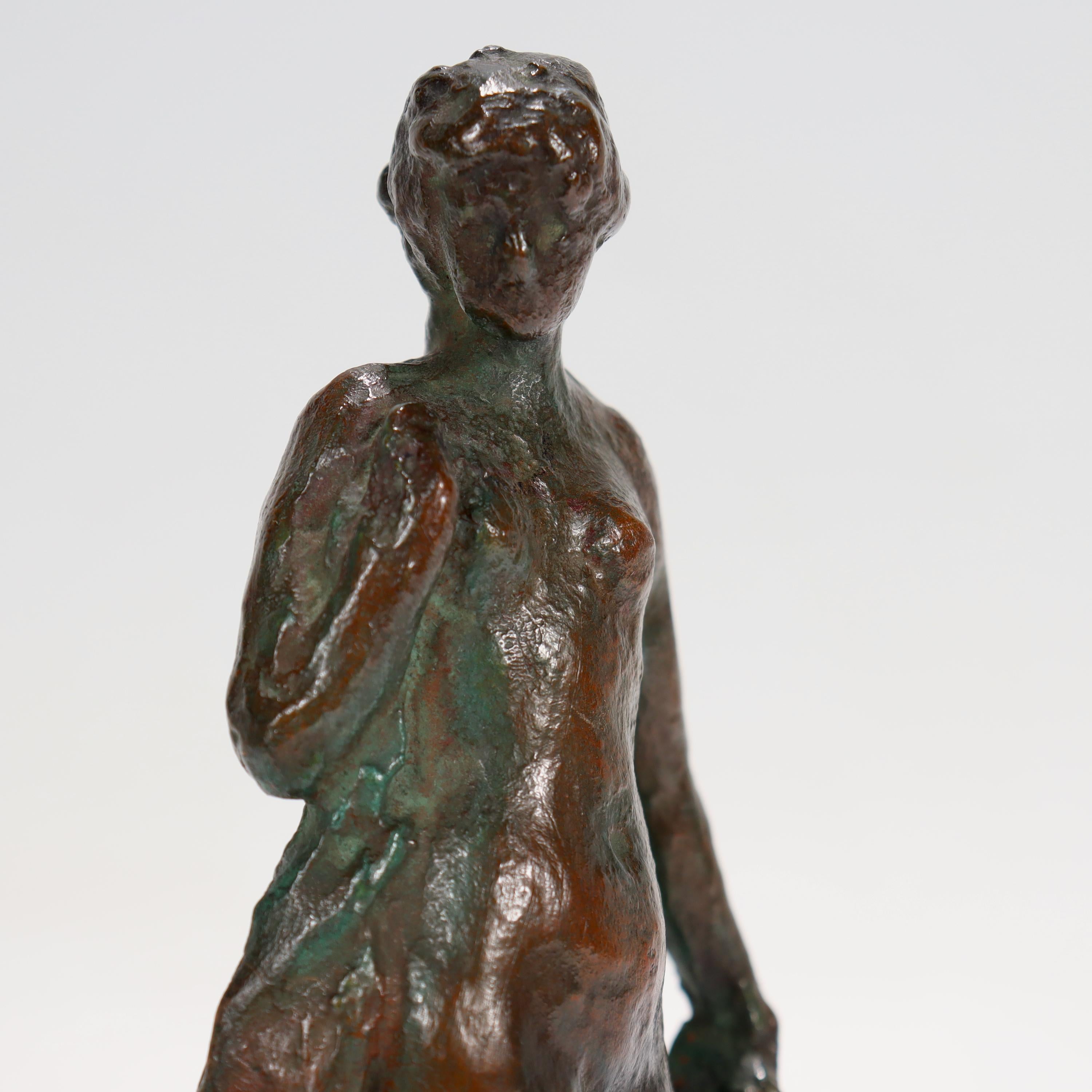 Sculpture en bronze de Gozo Kawamura de « Summer », une femme nue Bon état - En vente à Philadelphia, PA